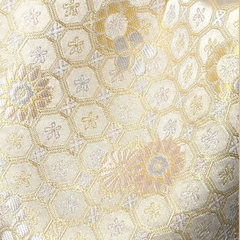 Silk weaving jaqueard brocade flower pattern symbolizes gift for ladies shoulder bag
