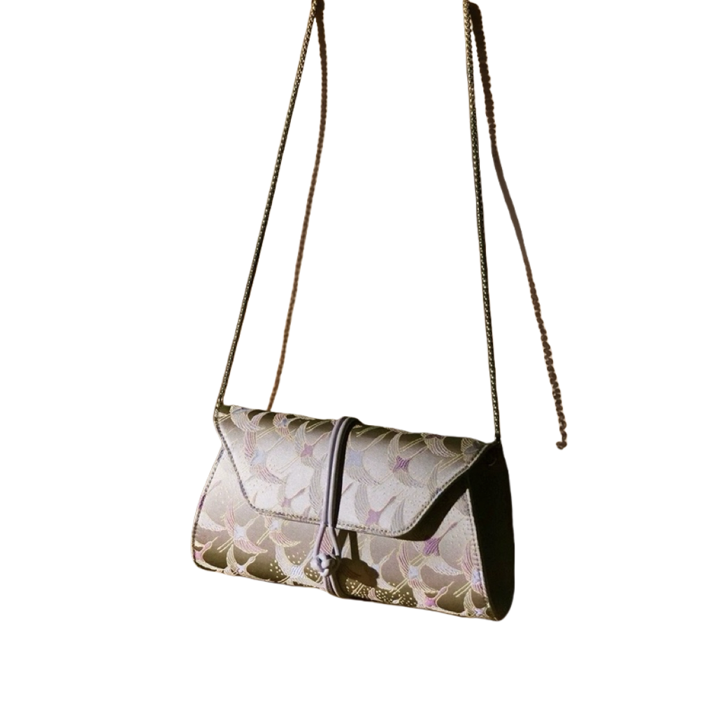 Song Brocade Clutch Bag pure silk with tradional Chinese patterns