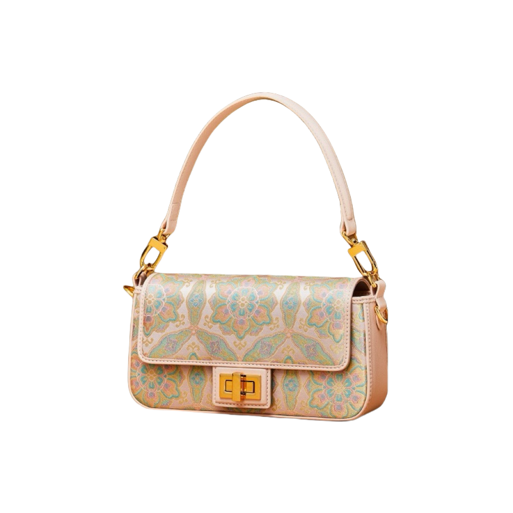 Gold Thread Song Brocade Dunhuang pattern symbolizes Silk Bag peace silk