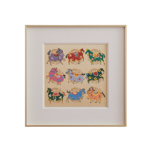 Handmade framed Chinese silk artwok silk  tapestry for modern interiors gifts for housewarming