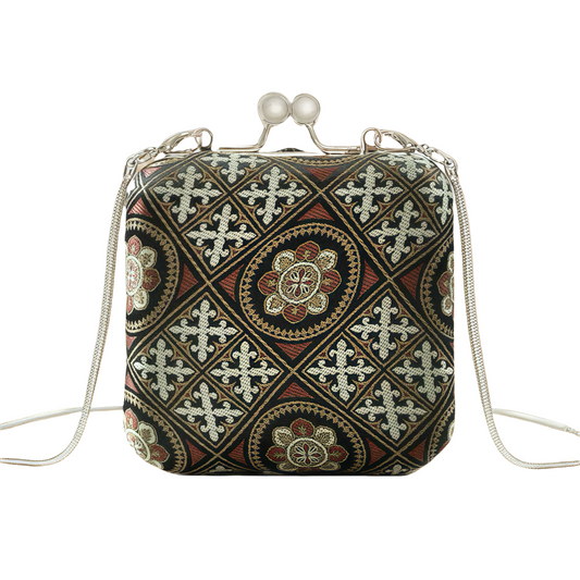 Shu Brocade Clutch Bag pure silk with tradional Chinese patterns