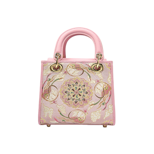 Sac en soie patrimoniale chinoise fait main, collections de qualité muséale pour cadeau.
