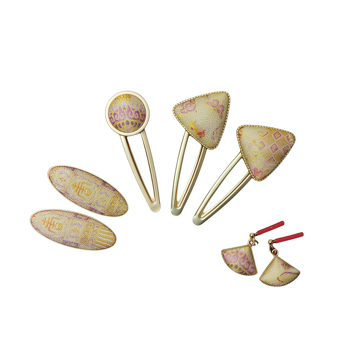 Song brocade silk hairpin gift box silk hair set birthday gift
